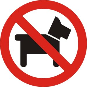 No Pets on School Property PLEASE